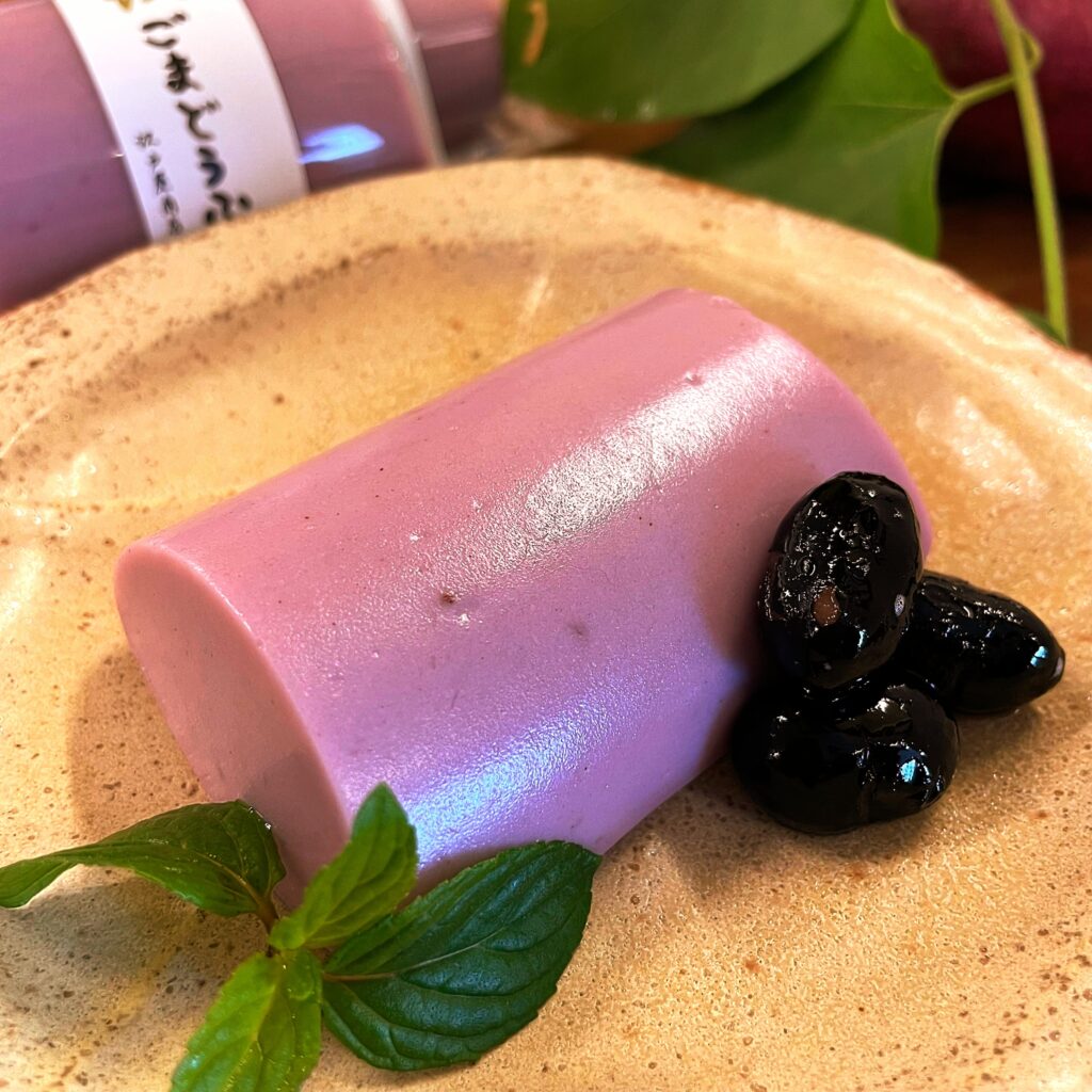 紅いもごまどうふ